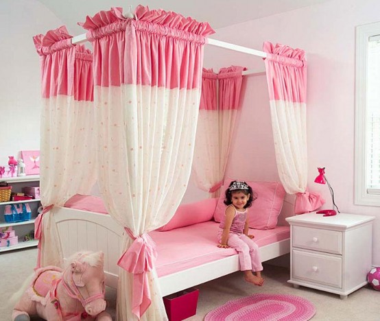 Cool Ideas For Pink Girls Bedrooms