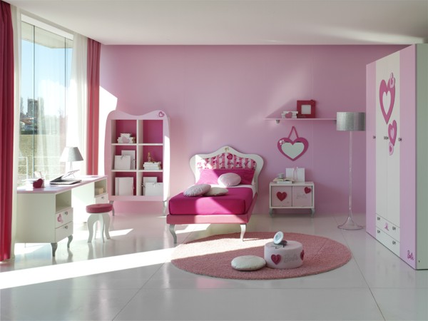 girls bedroom on 15 Cool Ideas For Pink Girls Bedrooms   Digsdigs