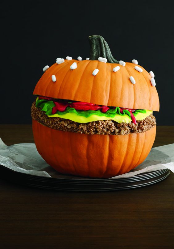 Picture Of Burger Pumpkin