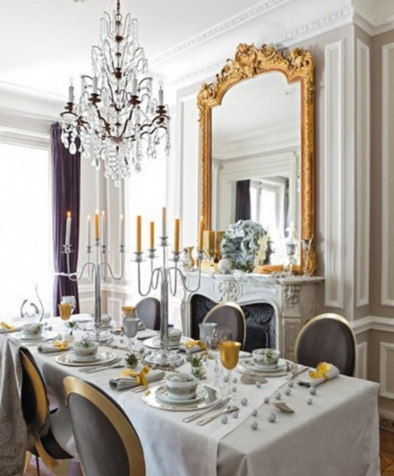 48 Charming French Dining Room Design Ideas - DigsDigs
