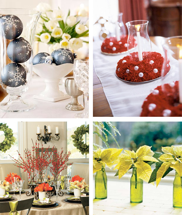 50 Great & Easy Christmas Centerpiece Ideas - DigsDigs