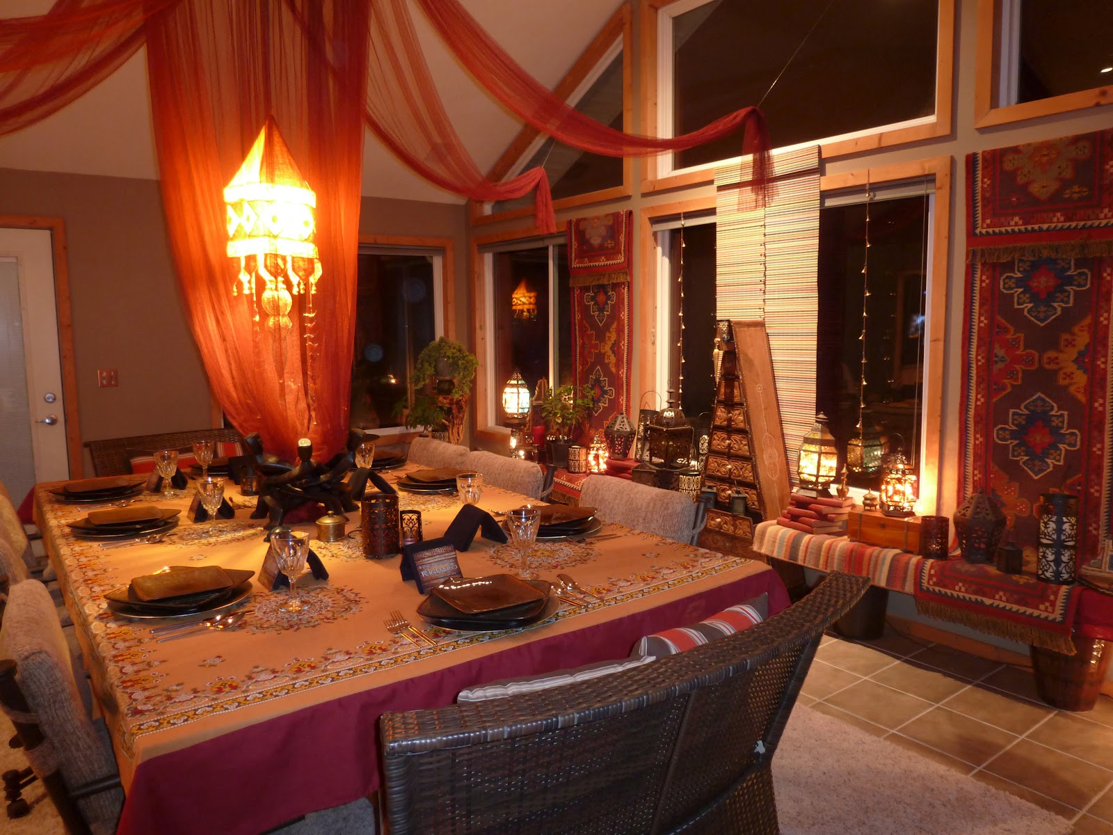 moroccan dining room table