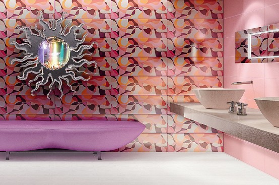 اجمل حمامات ولا فى الاحلام  Fascinating-bright-ceramic-tiles-R+evolution-by-Karim-Rashid-3-554x367