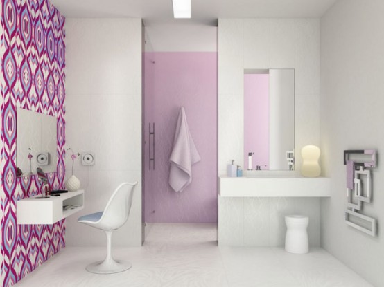 اجمل حمامات ولا فى الاحلام  Fascinating-bright-ceramic-tiles-R+evolution-by-Karim-Rashid-5-554x415