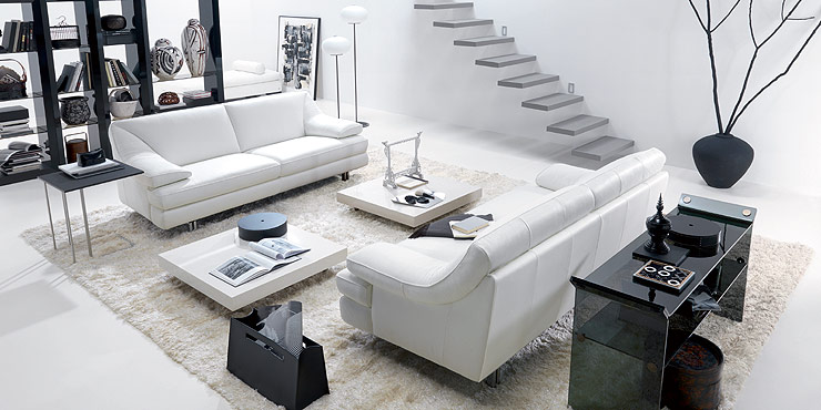 black and white living room design. black and white decor, Italian design, Italy, living room 