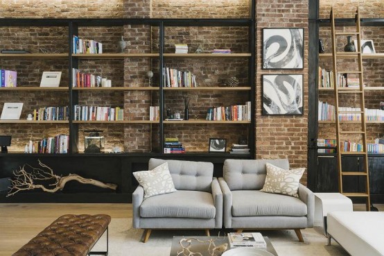 Minimalist Loft With Refined Industrial Touches