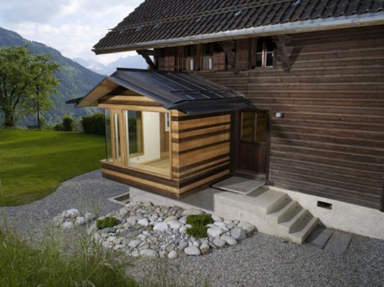 Renovation Of Century Old Chalet In Swiss Alps