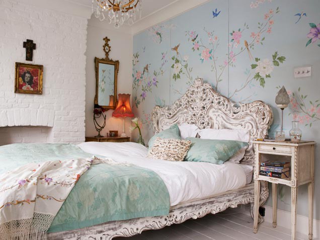 Cottage Romantic Floral Bedroom Decorating Ideas