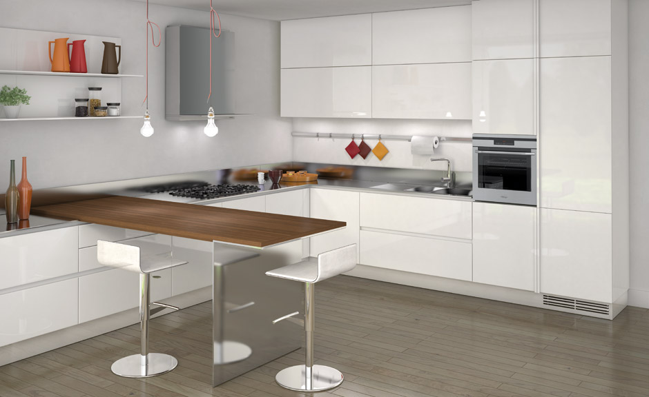 simple sleek kitchen design