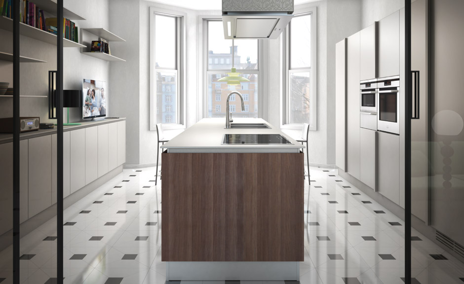 simple sleek kitchen design