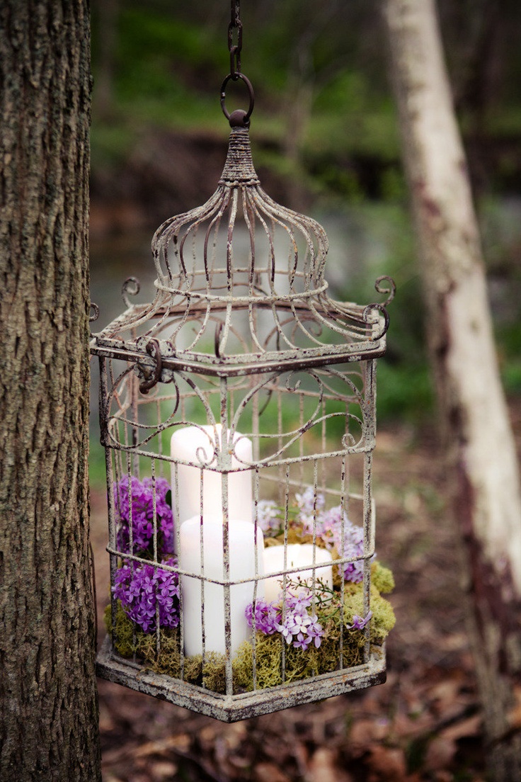 Simple Decorating With Birdcages for Small Space