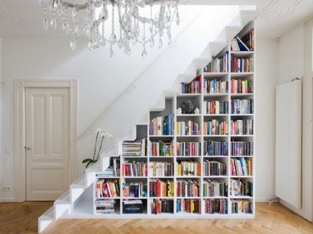 staircase shelving ideas for home appliances