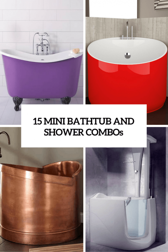 15 Mini Bathtub And Shower Combos For Small Bathrooms - DigsDigs