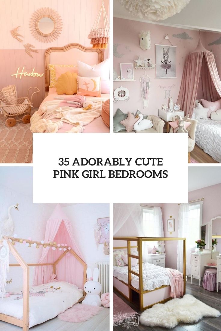 beautiful bedroom for teenage girl with pink color