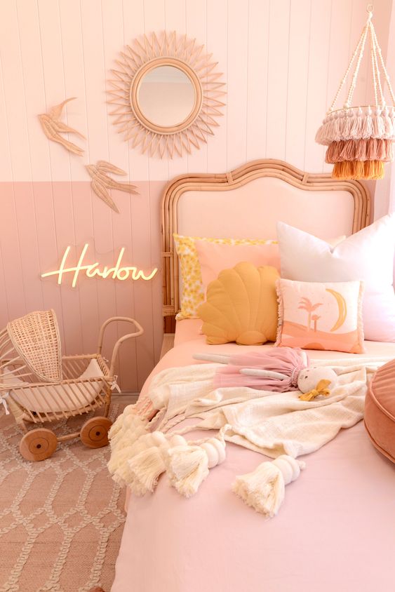 35 Adorably Cute Pink Girl Bedrooms - DigsDigs