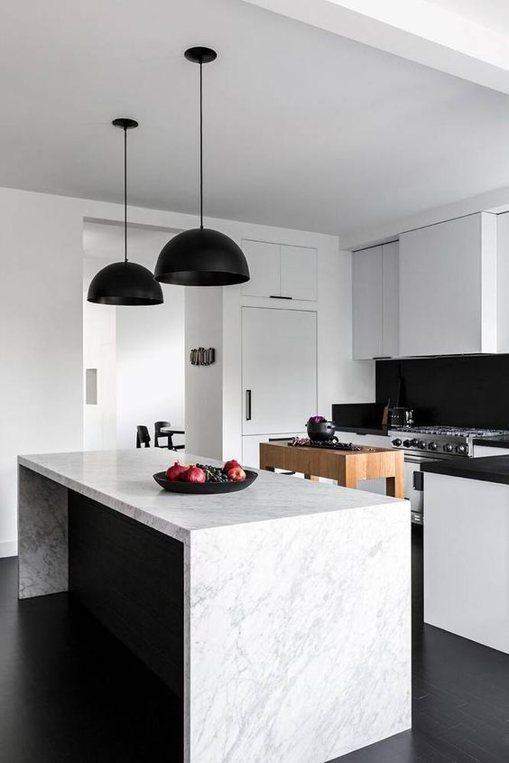 29+ Elegant Black And White Kitchen Design Ideas 