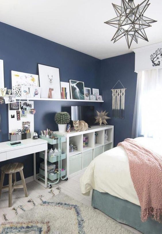 white desk for teenage bedroom
