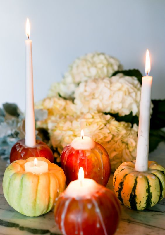 How are you styling your pearled candles for Thanksgiving? They can ad