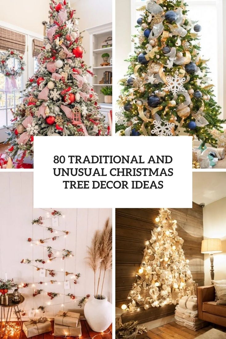 80 Traditional And Unusual Christmas Tree Décor Ideas - DigsDigs