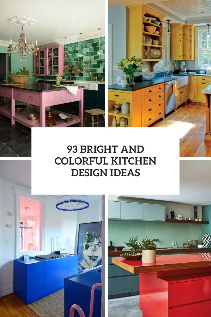 93 Bright And Colorful Kitchen Design Ideas - DigsDigs