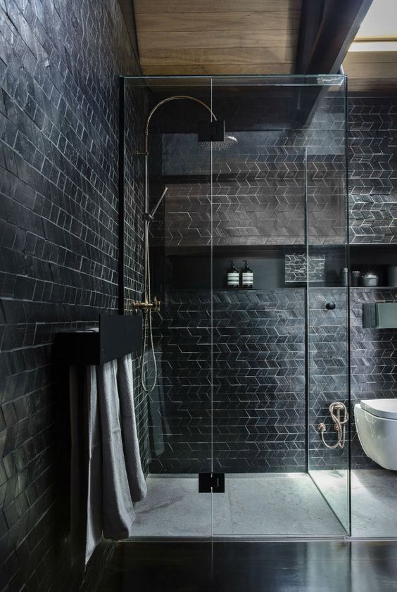 50 Amazing Black Bathroom Design Ideas - The Nordroom