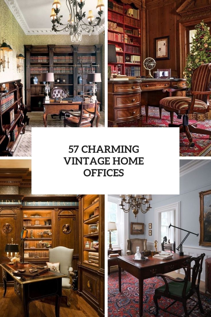 57 Charming Vintage Home Offices Cover 