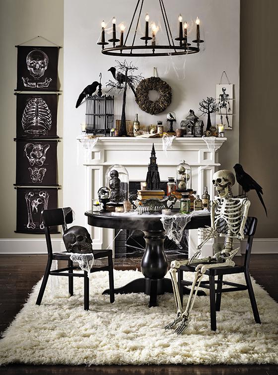 70 Ideas For Elegant Black And White Halloween Decor - DigsDigs