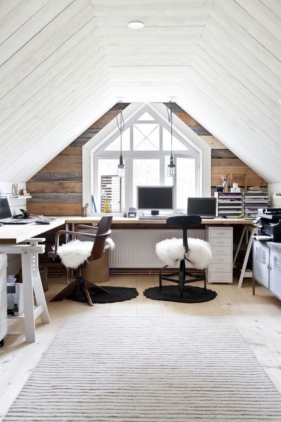 53 Cool Attic Home Office Design Inspirations DigsDigs