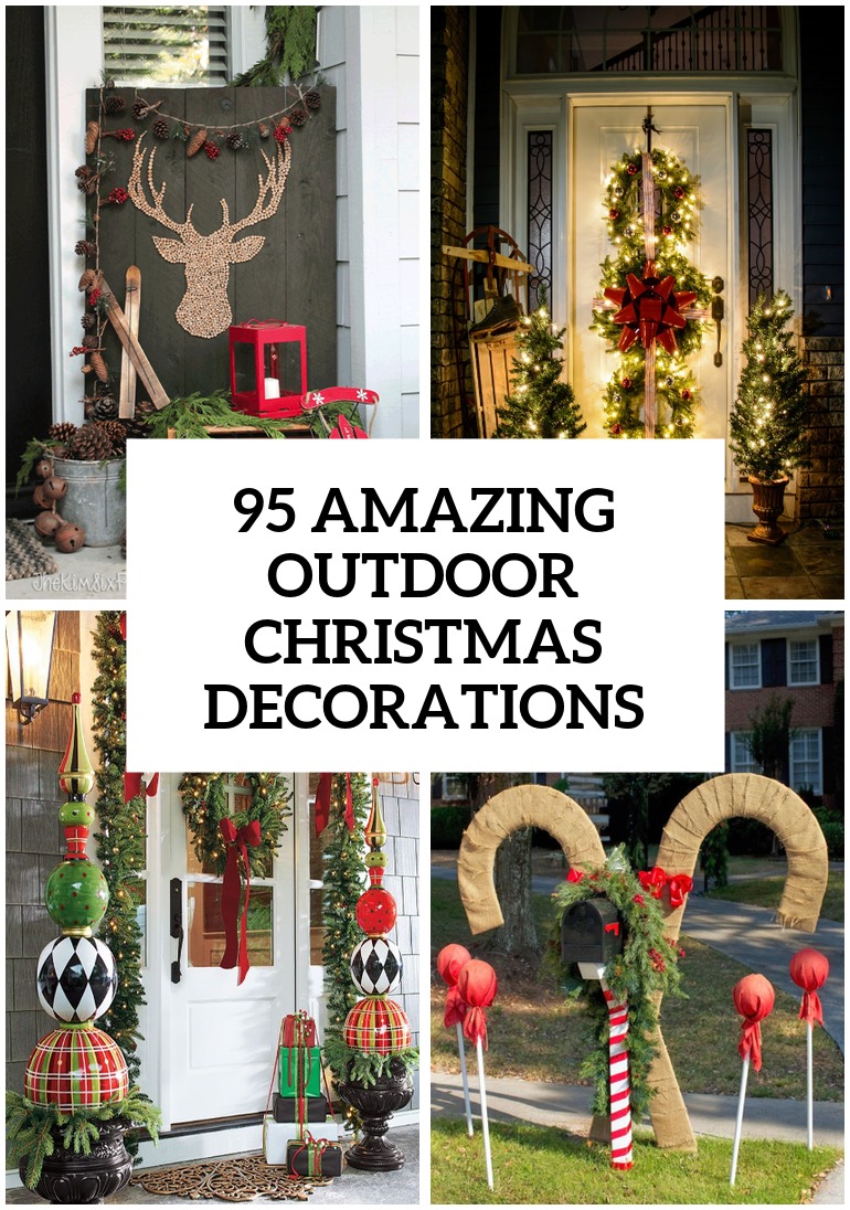 95 Amazing Outdoor Christmas Decorations - DigsDigs