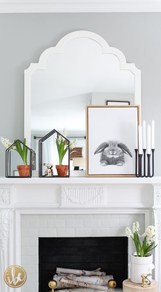 91 Inspiring And Fresh Spring Mantels - DigsDigs