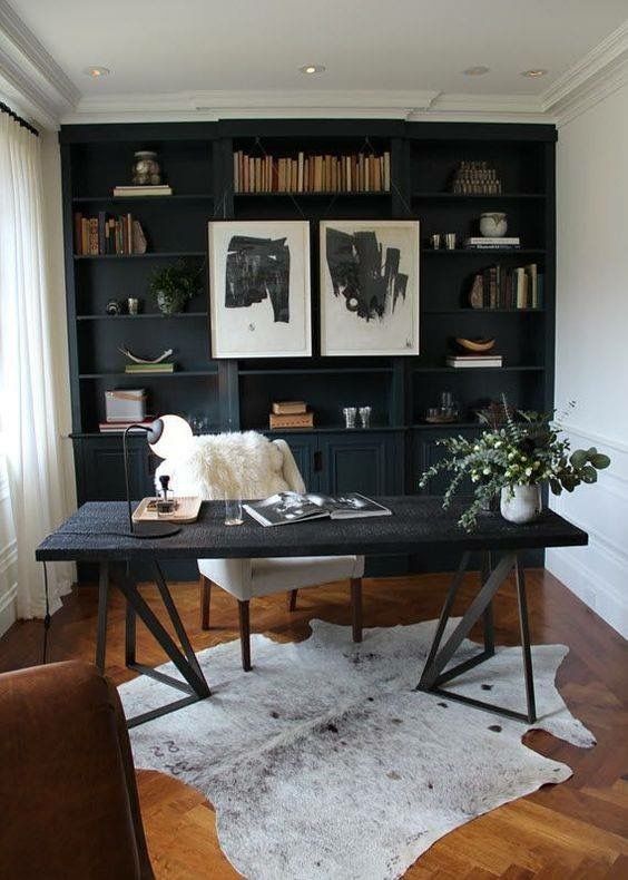 https://www.digsdigs.com/photos/2013/03/a-stylish-home-office-with-white-walls-and-a-black-built-in-shelving-unit-a-black-desk-and-a-brown-leather-chair.jpg