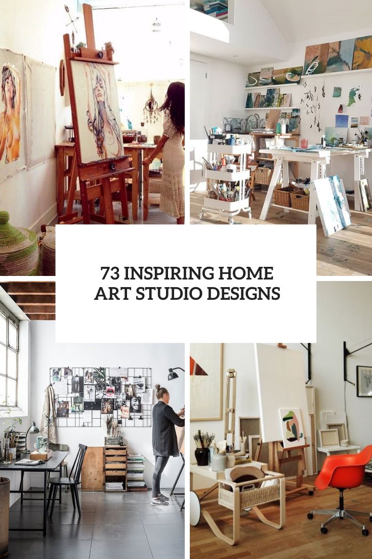 73 Inspiring Home Art Studio Designs - DigsDigs