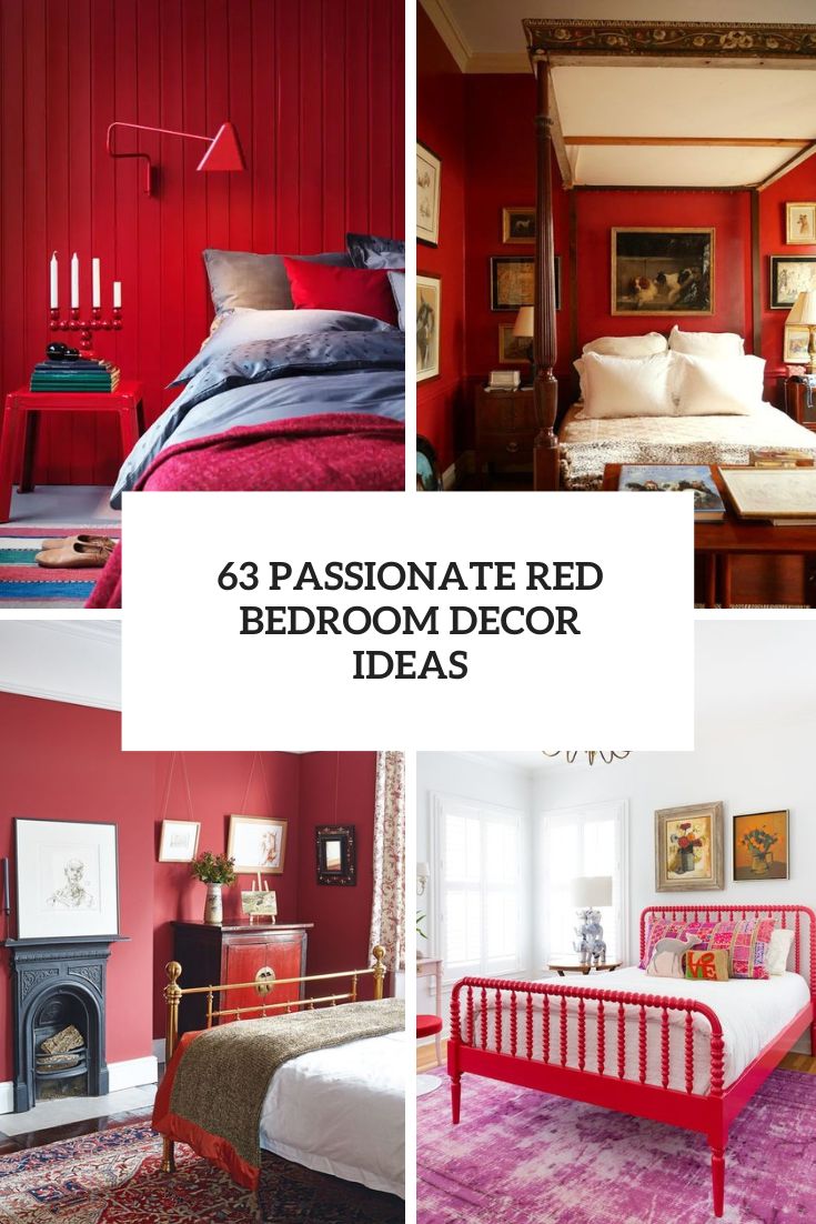 63 Passionate Red Bedroom Decor Ideas - DigsDigs