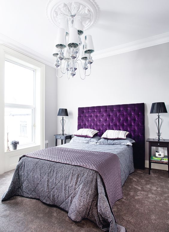 neon purple bedroom