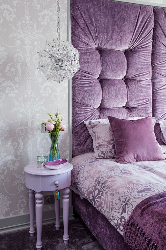 grey and purple bedroom ideas
