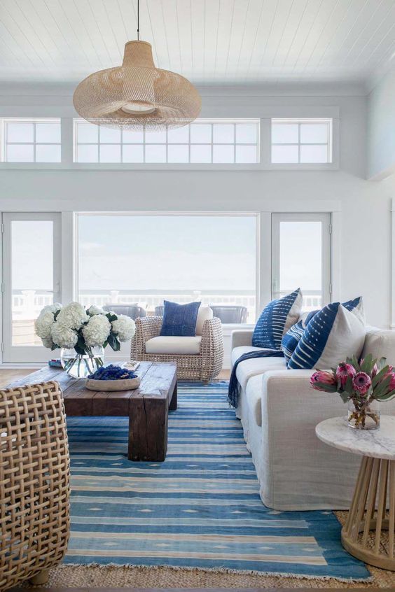59 Sea And Beach Inspired Living Rooms - DigsDigs