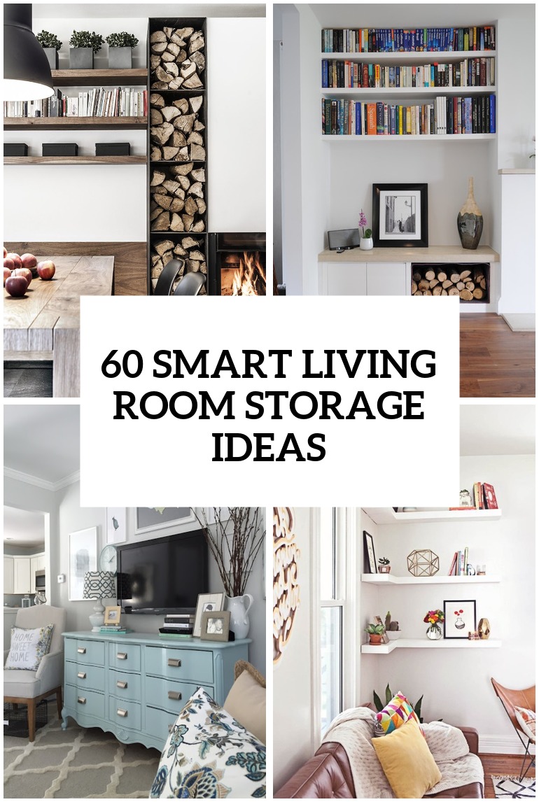 20 Living Room Organization & Storage Ideas