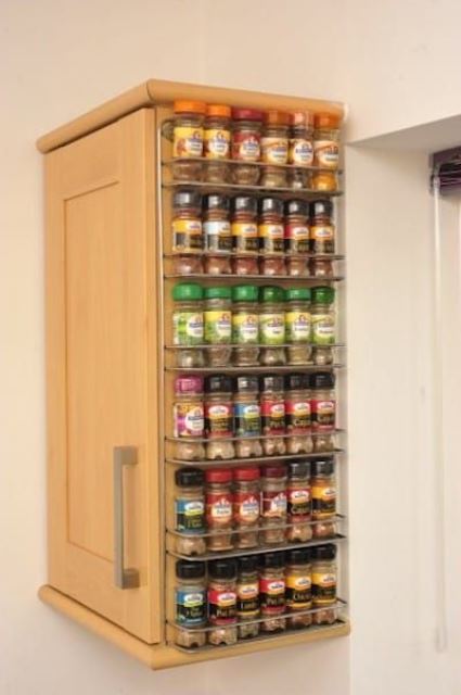 Wooden Spice Rack, Spice Rack, Kitchen Storage, Kitchen, Storage, Rack, Kitchen  Rack, Spice, Pallet Spice Rack, Pallet Rack, Cabinet 