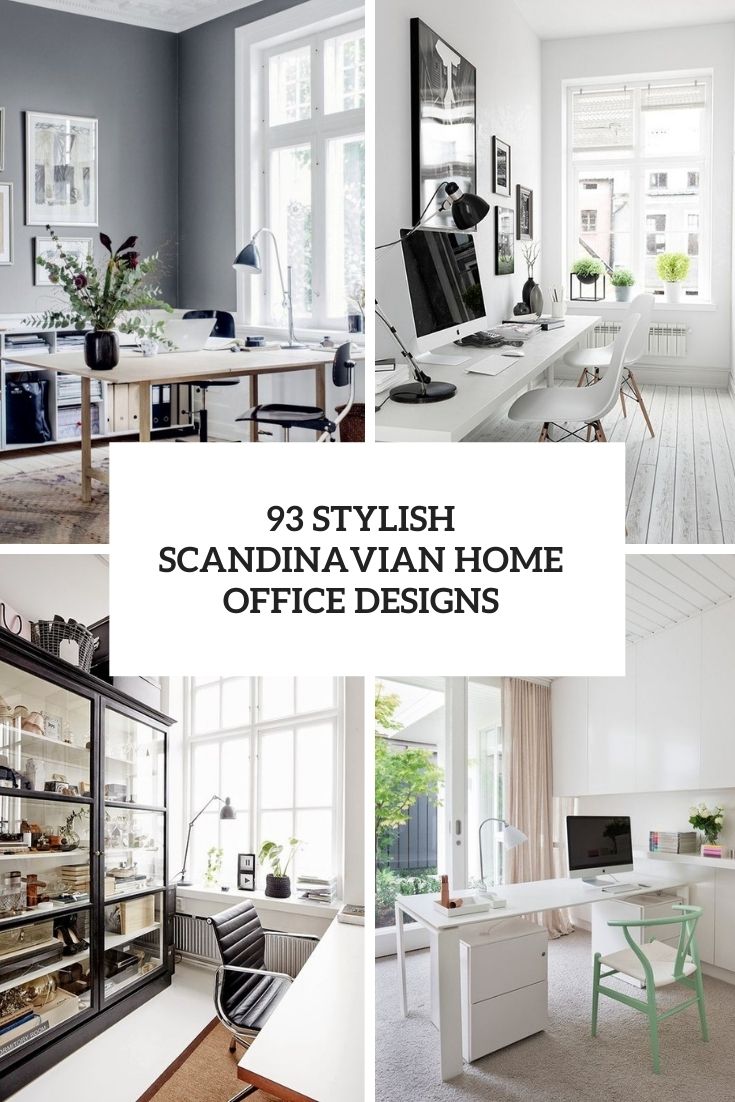 93 Stylish Scandinavian Home Office Designs Cover 