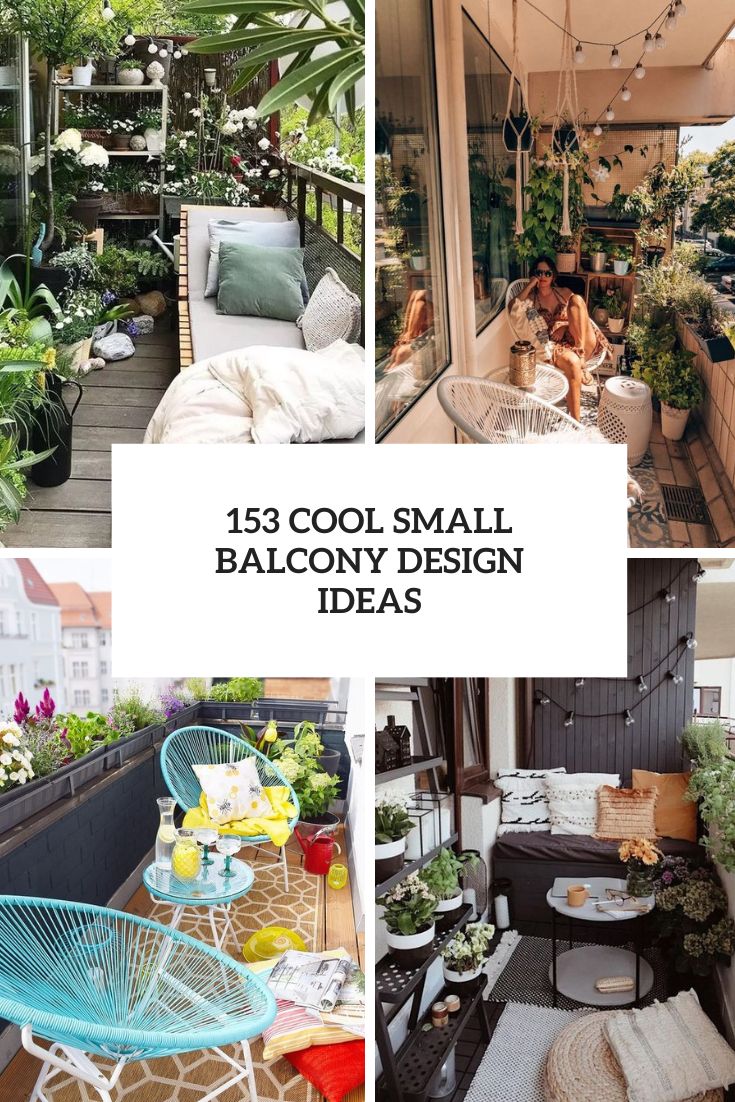 153 Cool Small Balcony Design Ideas - DigsDigs