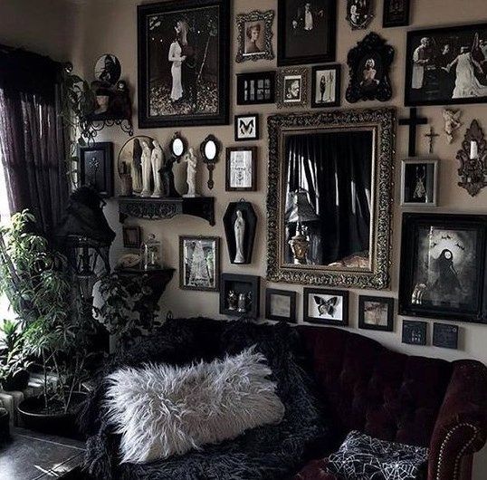 27 Cool Gothic Living Room Designs - DigsDigs