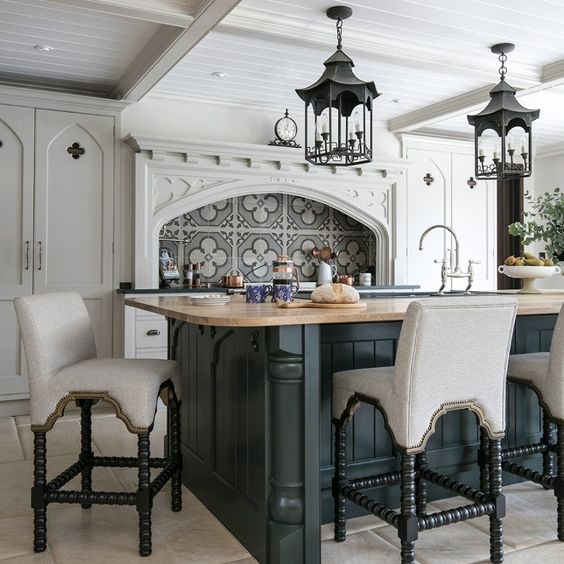 36 Refined Gothic Kitchen And Dining Room Designs - DigsDigs