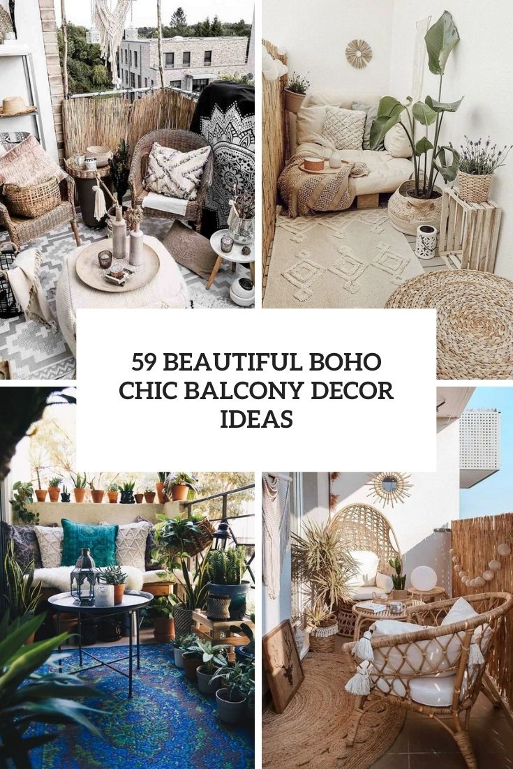 59 Beautiful Boho Chic Balcony Decor Ideas - DigsDigs