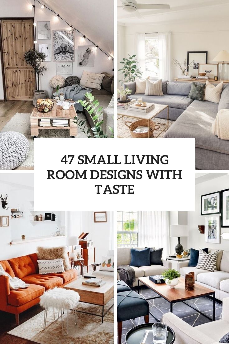 47 Small Living Room Designs With Taste - DigsDigs