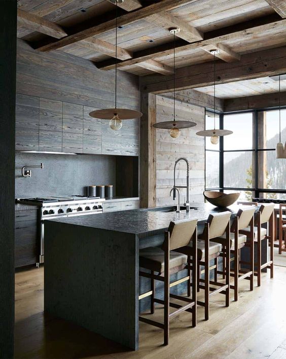 54 Cozy Chalet Kitchen Designs To Get Inspired - DigsDigs