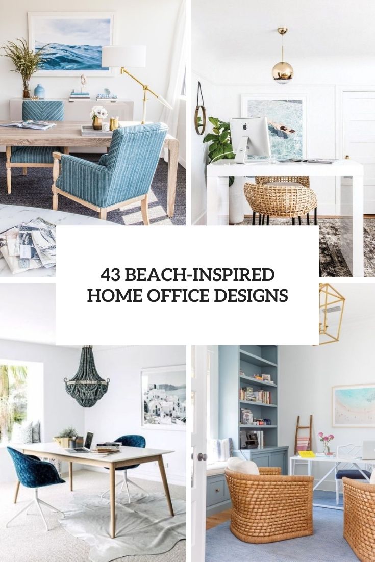 43 Beach-Inspired Home Office Designs - DigsDigs