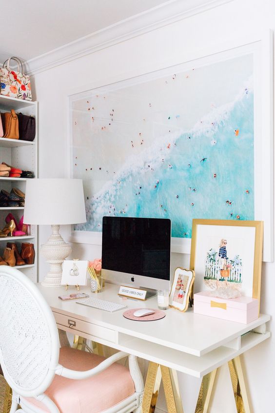 43 Beach-Inspired Home Office Designs - DigsDigs