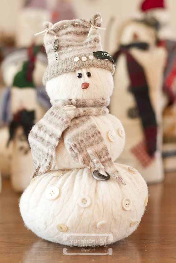 47 Fun Snowman Christmas Decorations For Your Home - DigsDigs