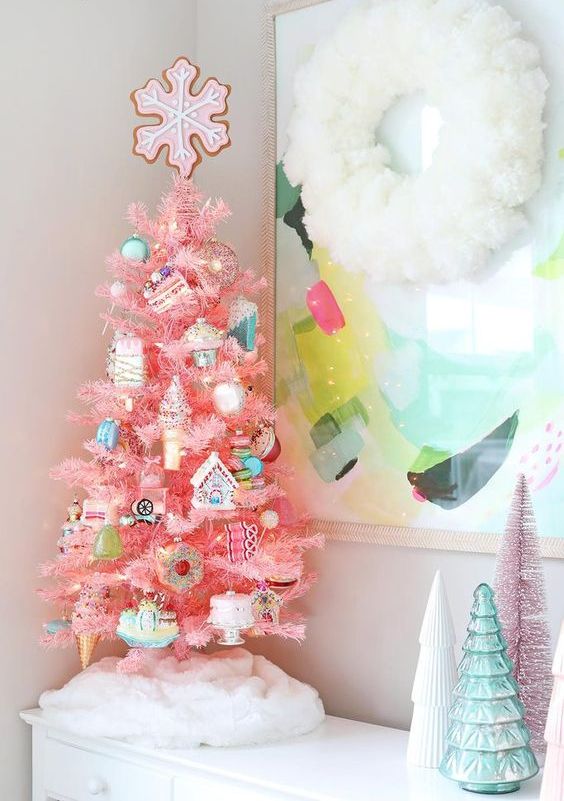 Starfish Christmas Tree Topper Beach Christmas Decorations Farmhouse White  Star Tree Toppers for Holiday Home Indoor Decor (Pink)