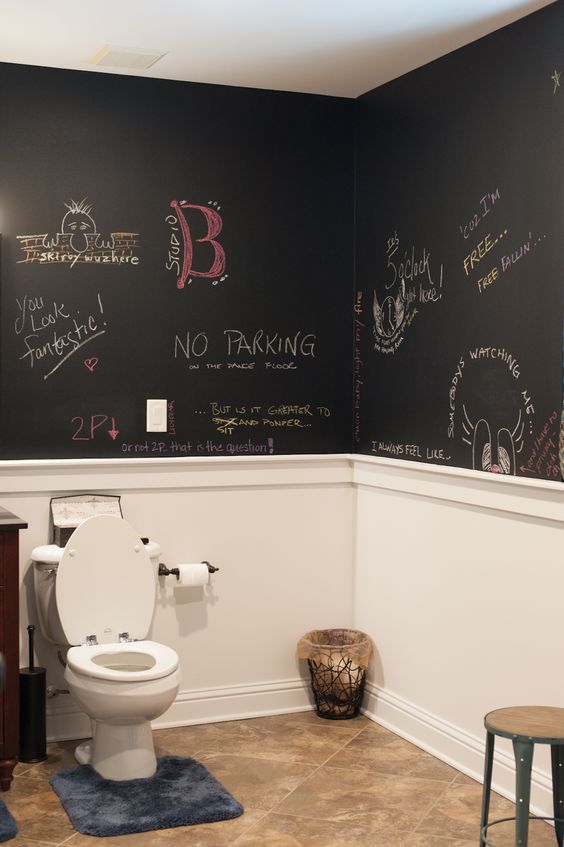 45 Chalkboard wall ideas for different spaces  Chalkboard paint wall, Chalkboard  wall, Chalkboard paint projects